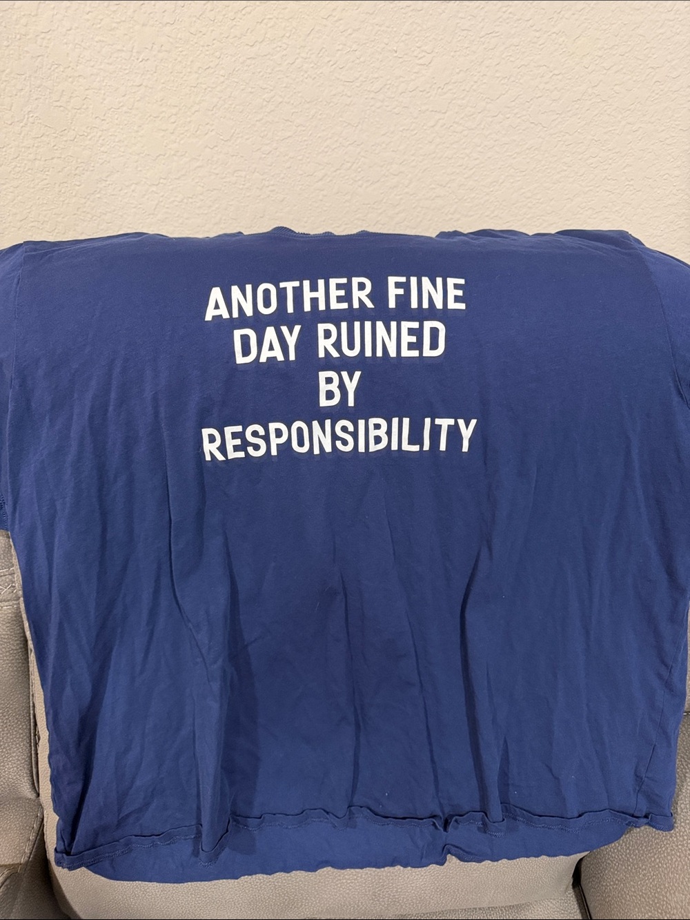 torrid Navy Blue Graphic Tee "Another Fine Day Ruined By Responsibility"